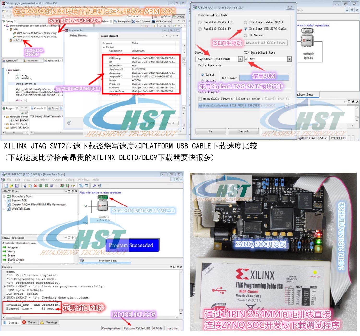 Xilinx HS2/SMT2/DLC9G/DLC10下载器详情展示
